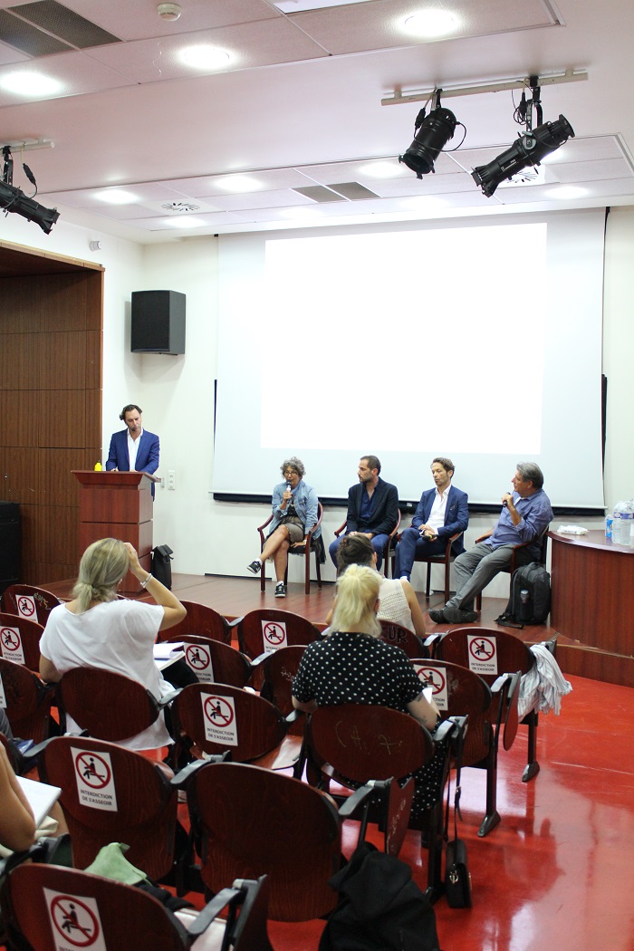 Table ronde à l’Ecole Nationale Supérieure des Arts Décoratifs, avec Sylvie Vassalo, Marc Monjou, Emmanuel Tibloux, Ruedi Baur, animée par Christophe Rioux