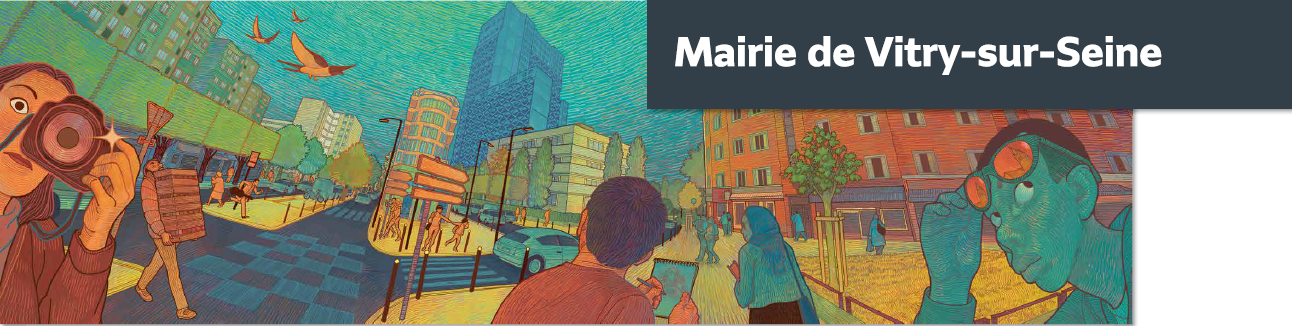 Illustration de Nicolaï Pinheiro - Mairie de Vitry Sur Seine