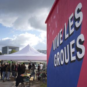 Vue du jardin urbain Vive les Groues