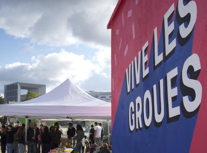 Vue du jardin urbain Vive les Groues